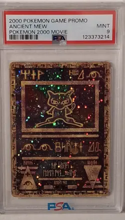 Pokemon Ancient Mew Movie 2000 Promo PSA 9 Mint D43 W Swirl 3 - Image 1