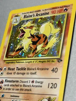 Pokemon TCG Blaine's Arcanine 1/132 Gym Challenge Holo 2000 - Image 2