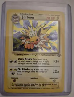 Pokemon TCG Jolteon Jungle 4/64 Holo Unlimited Holo Rare - Image 1