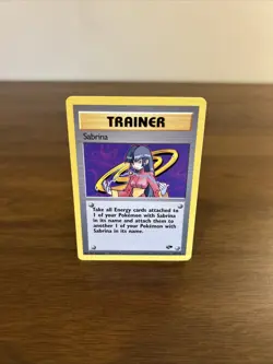 SABRINA TRAINER POKEMON CARD 110/132 GYM CHALLENGE NON HOLO NM-LP - Image 1
