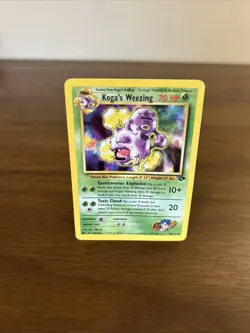 Pokemon TCG Koga's Weezing LP 50/132, Gym Challenge, Regular Card - Image 1