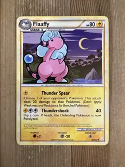 Pokemon TCG Flaaffy Heartgold Soulsilver 42/123 Regular Uncommon VLP - Image 1