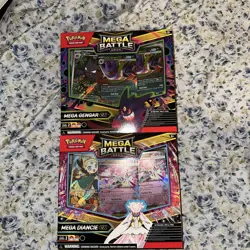 Pokemon Set of 2 (1 of each) Mega Gengar ex / Mega Diancie ex Mega Battle Deck - Image 1