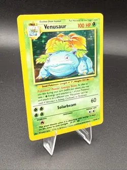 Pokemon Venusaur Base Set Unlimited Holo Rare #15/102 Damaged - Image 3