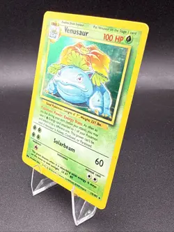 Pokemon Venusaur Base Set Unlimited Holo Rare #15/102 Damaged - Image 4