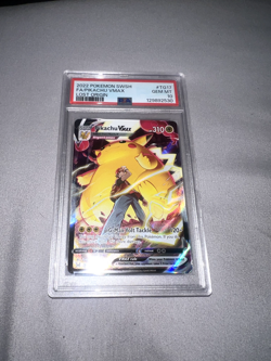 2022 POKEMON SWORD & SHIELD LOST ORIGIN #TG17 FULL ART PIKACHU VMAX PSA 10. - Image 1