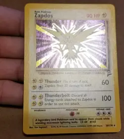 Pokemon TCG Zapdos 20/130 ☆ HOLO RARE Base set 2 Vintage Nm/LP - Image 4