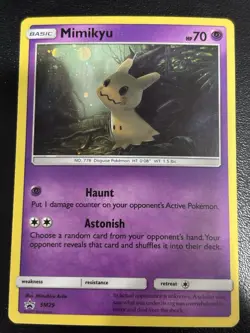 Mimikyu SM29 Black Star Promo Holo Sun Moon Pokemon TCG Holo 2017 MP - Image 1