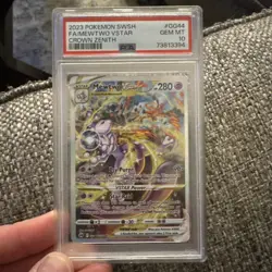 Pokemon Mewtwo VSTAR GG44/GG70 Crown Zenith Gallery Holo PSA 10 ships fast - Image 1