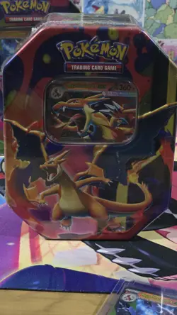 Pokemon TCG Sealed Mega Charizard Y & Mega Charizard X tins (2 tins) - Image 2
