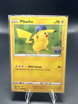 Pokemon Pikachu 028/078 English Pokemon GO Holo Sealed Promo Stamped - Image 1