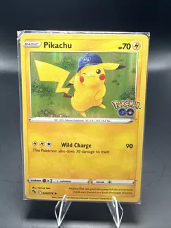 Pokemon Pikachu 028/078 English Pokemon GO Holo Sealed Promo Stamped - Image 2