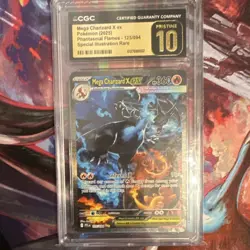 2025 Pokemon Mega Charizard X ex 125/094 Phantasmal SIR Holo CGC 10 Pristine - Image 1