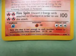 Pokemon TCG Charizard Base Set Holo Rare 4/102 Wizards 1999 120 HP - Image 3