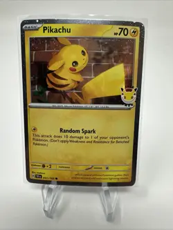 Pikachu 051/162 Cosmos Holo Pokemon Day 2026 Stamped Promo NM Condition - Image 1