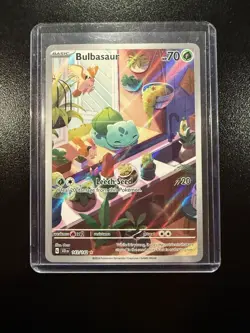 Pokemon Bulbasaur 143/142 SV07: Stellar Crown Illustration Rare Full Art Holo - Image 1