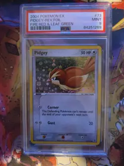 Pidgey - 73/112 - PSA 9 - Reverse Holo - FRLG - Pokemon-fire Red Leaf Green Mint - Image 1