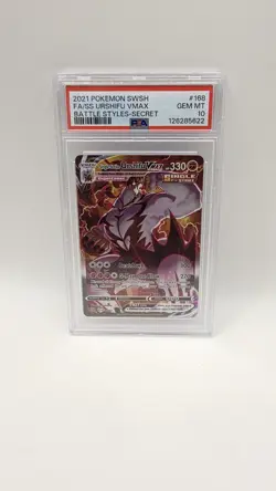 Pokemon TCG Single Strike Urshifu VMAX 168/163 Battle Styles PSA 10 - Image 1