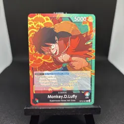 One Piece TCG Monkey.D.Luffy (001) OP13-001 Carrying On His Will English NM - Image 1