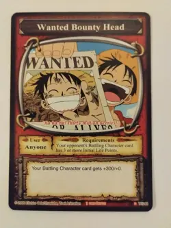 Monkey D. Luffy Vintage One Piece The Quest Begins Wanted Bounty Head 2005 - Image 1