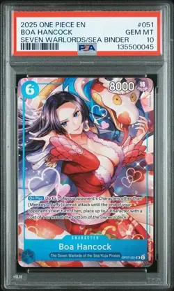 2025 ONE PIECE BOA HANCOCK SEVEN WARLORDS OF THE SEA PROMO #051 PSA 10 - Image 1