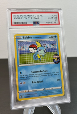 2020 PSA 10 Sobble on the Ball Pokemon Futsal 005/005 UK Exclusive Card - Image 2