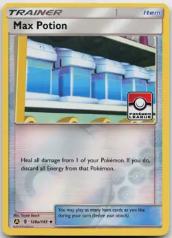 Max Potion - (Pokemon League) Promo League & Championship Cards 128a/145 LP - Image 1