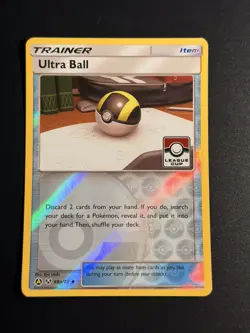 Ultra Ball 68a/73 REVERSE HOLO Pokemon Card Shining Legends League Cup Stamp *2 - Image 1