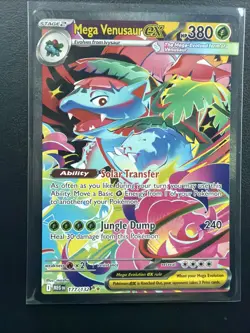 Pokemon TCG Mega Venusaur EX Card 177/132 Mega Evolution Sir - Image 1