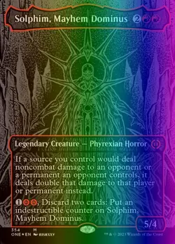 MTG Solphim, Mayhem Dominus (354/530) Phyrexia All Will Be One LP FOIL - Image 1
