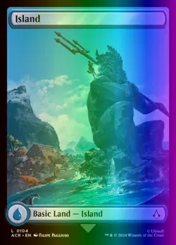 MTG Magic the Gathering Island (104/315) Assassin's Creed LP FOIL - Image 1