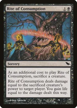 Rite of Consumption: MtG Magic the Gathering Shadowmoor Common - Image 1