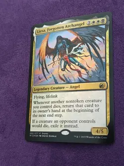 Liesa, Forgotten Archangel 232/277 Rare Foil Promo MTG MID - Image 2