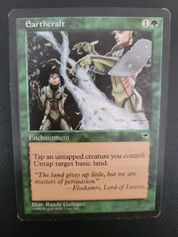 Earthcraft – Tempest MTG 1997 Rare Vintage Magic the Gathering LP - Image 1