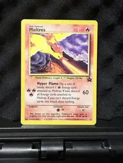 Pokemon TCG Moltres Black Star Promos 21 Regular Card - Image 1