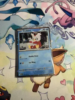 Delibird 046/193 Pokemon TCG Holiday Calendar 2025 Festive Stamp Promo - Image 1