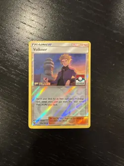 Pokemon TCG Volkner 1st Place 135a/156 League Challenge Promo Alt Art LP 2019 - Image 1