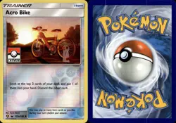 Pokemon Acro Bike 123a/168 Reverse Holo League Promo LP - Image 1
