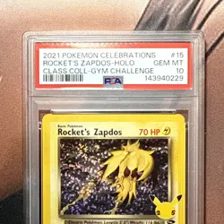 PSA 10 ZAPDOS 15 CELEBRATIONS CLASSIC COLLECTION POKEMON GEM MINT - Image 3