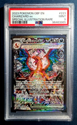 Pokemon SV Scarlet Violet Obsidian Flames SIR Charizard ex 223/197 PSA 9 Mint - Image 1