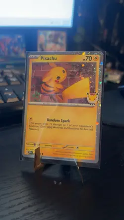 Pokemon Tcg Pikachu 051/162 Pokemon Day 2026 Promo Stamped Nm - Image 1