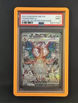 Pokemon TCG Charizard ex 223/197 Obsidian Flames Special Illustration Rare PSA 9 - Image 1