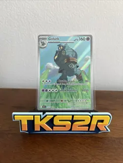 Pokemon TCG Golurk 123/086 SV Black Bolt Illustration Rare - NM / M - Image 1
