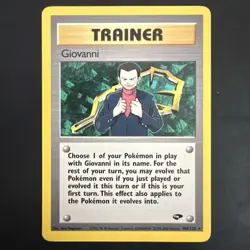 Giovanni 104/132 Pokemon Gym Challenge 2000 | Non-Holo Rare | Vintage WotC | Lp - Image 1