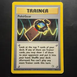 Pokemon Vintage Non-Holo Rare PokeGear 88/111 Neo Genesis Wotc - Image 1