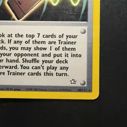 Pokemon Vintage Non-Holo Rare PokeGear 88/111 Neo Genesis Wotc - Image 4