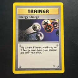 Pokemon Vintage Non-Holo Rare Energy Charge 85/111 Neo Genesis Wotc 2000 - Image 1