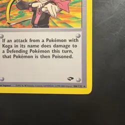 Pokemon Vintage Non-Holo Rare Koga 106/132 Gym Challenge Wotc 2000 - Image 4