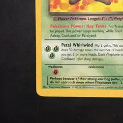 Pokemon TCG Vintage Non Holo Rare Dark Vileplume 30/82 WotC - Image 5