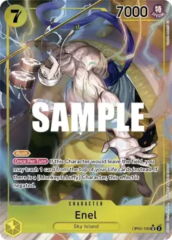One Piece Enel (100) (OP05-100/258) OP05 Awakening of the New Era NM FOIL - Image 1